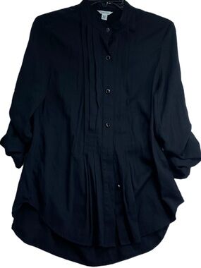 Calvin Klein Black Button-Up Top